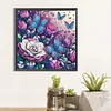 Schmetterling und Blume - speziell geformtes Diamond Painting - 30*30cm
