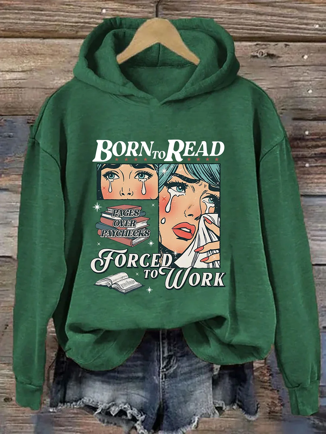 Born To Read Bookish Hoodie