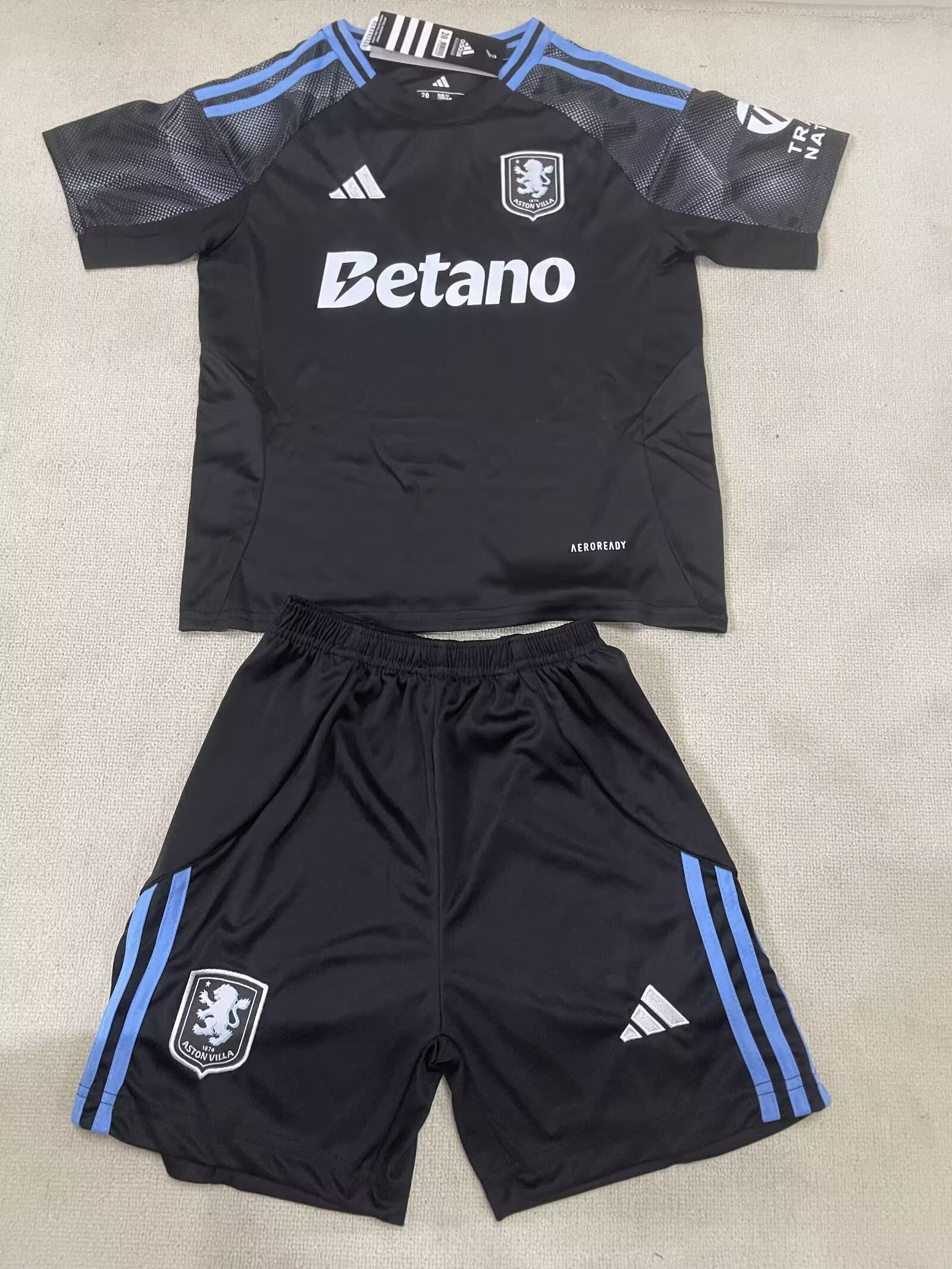 2025/2026 Kids Size Aston Villa Away Football Shirt