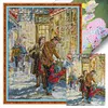 【Limited Stock Sale】Family Before Christmas-14CT Stamped Cross Stitch 38*50cm/14.96*19.69in tapestrymarket
