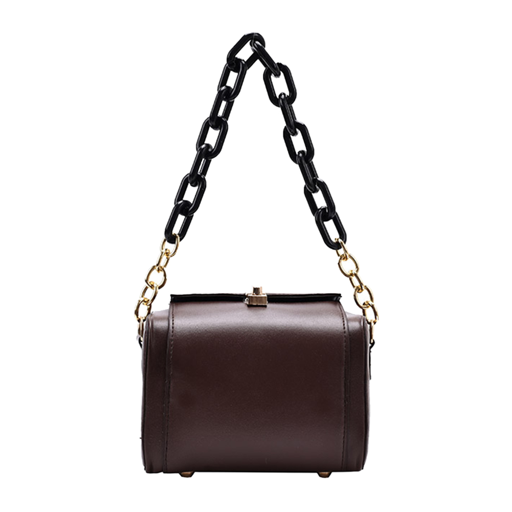 

Autumn PU Leather Shoulder Totes Retro Women Solid Chain Flap Messenger Bag, Style 2, 501 Original