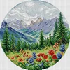 (Multi Style)Spring-Partial Embroidery 2 Strands 14CT Stamped Cross Stitch-33*33CM