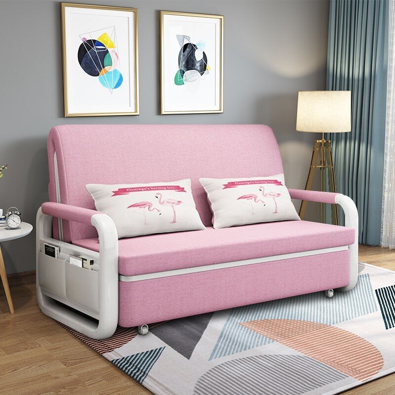 Adecuado para espacios reducidos-Sofá cama plegable multifuncional.