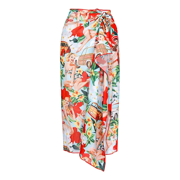 Vintage Printed Sarong
