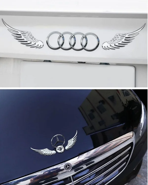 Car Decoration Wings Three-dimensional Car Logo Personalized Decoration [one pair]