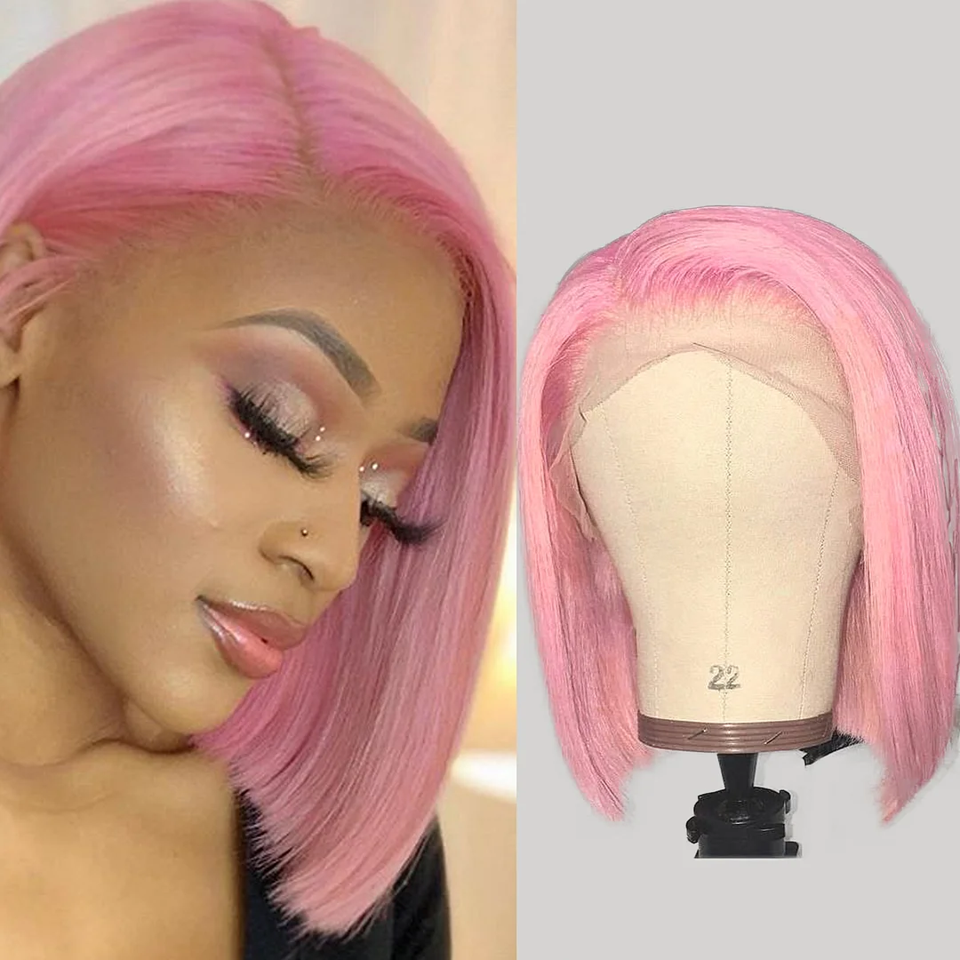 Jewtribute Hair®| Grey Color Bob Straight Lace Wigs