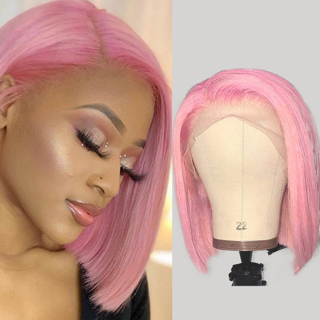 Grey Color Bob Straight Lace Wigs US Mall Lifes