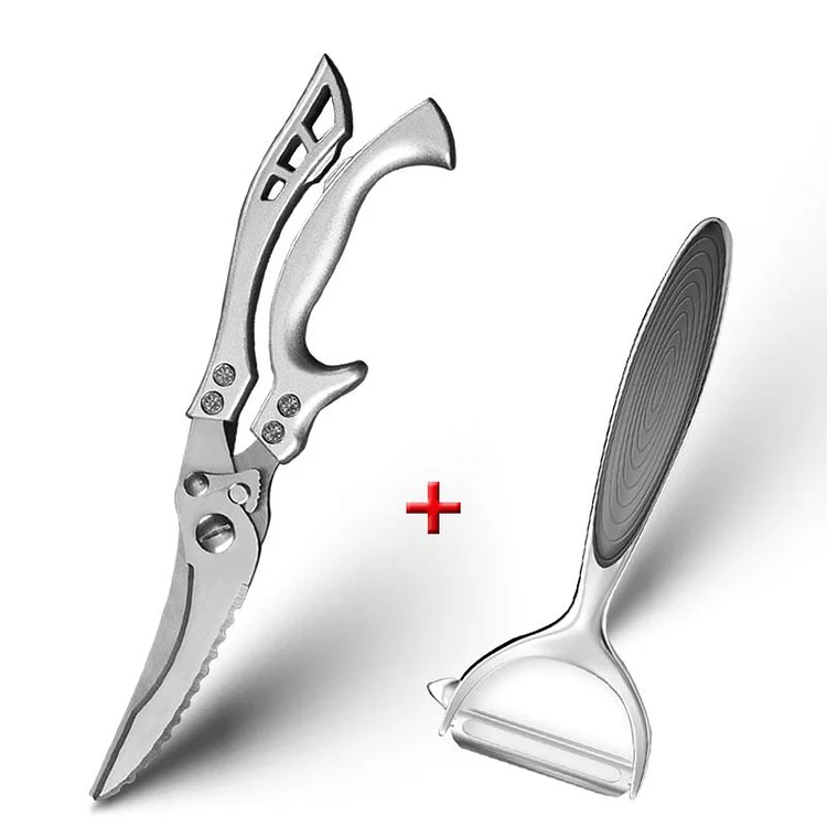 Scissor for Kitchen Chicken Bone Scissors Duck Fish Cutter Shears Stainless Steel Scissors Scale Clean Cook Scissors Knife