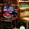One Nation Under God - Round Metal Tin Signs(12*12Inch)