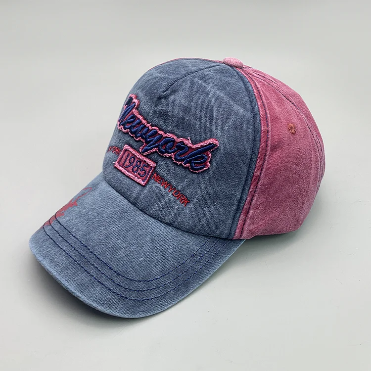 Retro Kpop Letter SharkMen Women Baseball Hats Cotton Embroidery Make old Comfortable Unisex Sport Street Casual Caps
