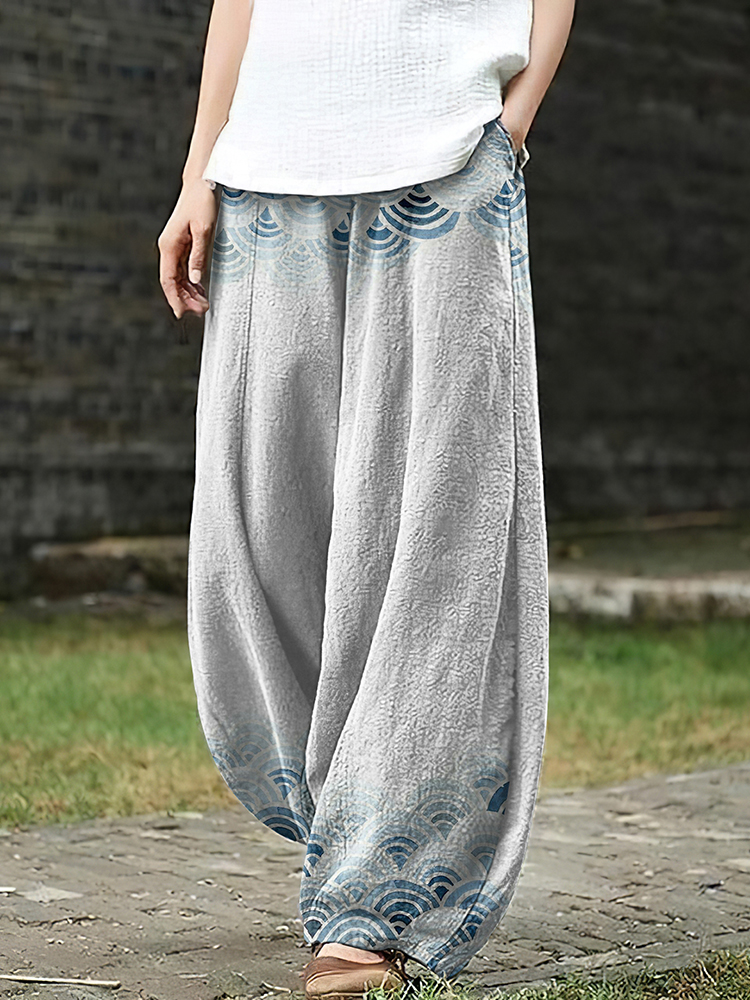 Comstylish Women'S Japanese Art Loose Casual Pants