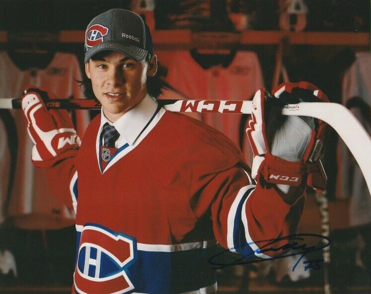 CHARLES HUDON SIGNED MONTREAL CANADIENS DRAFT 8x10 Photo Poster painting! Autograph EXACT PROOF!