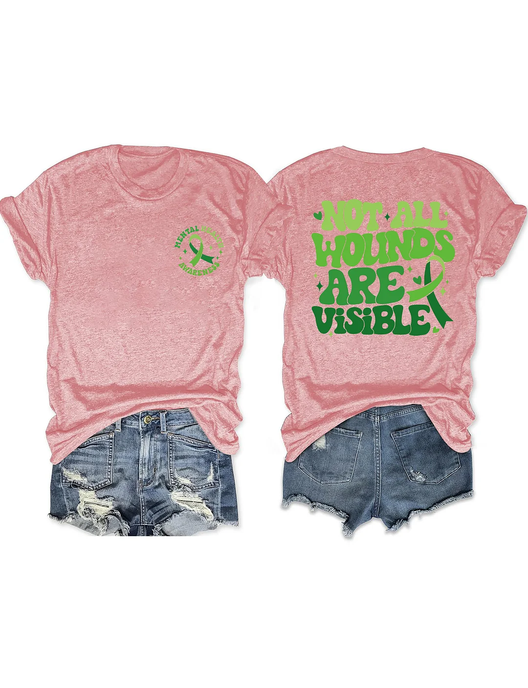 Not All Wounds Are Visible Mental Health T-shirt