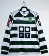 2001/2003 Retro Long Sleeve Sporting Lisbon Home Football Shirt 1:1 Thai Quality