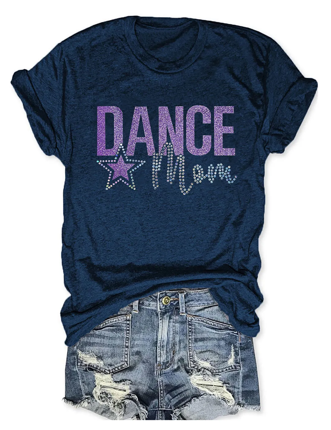 Dance Mom With Bling Faux Rhinestones T-shirt