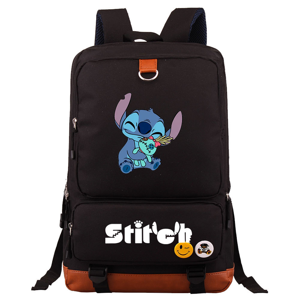 Lilo & Stitch Large Capacity Square Backpack - Fits 15-Inch Laptop - Perfect for School-Mayoulove