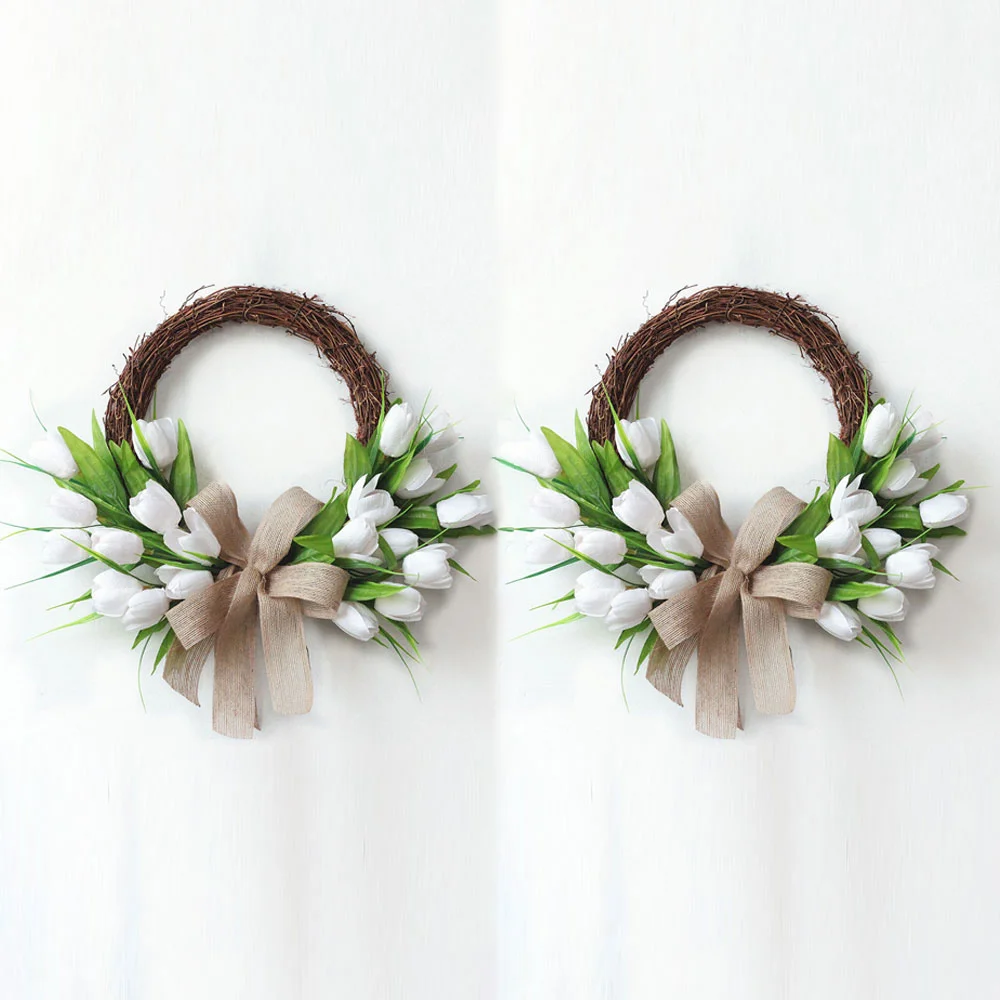 New holiday gift decoration simulation tulip rattan garland