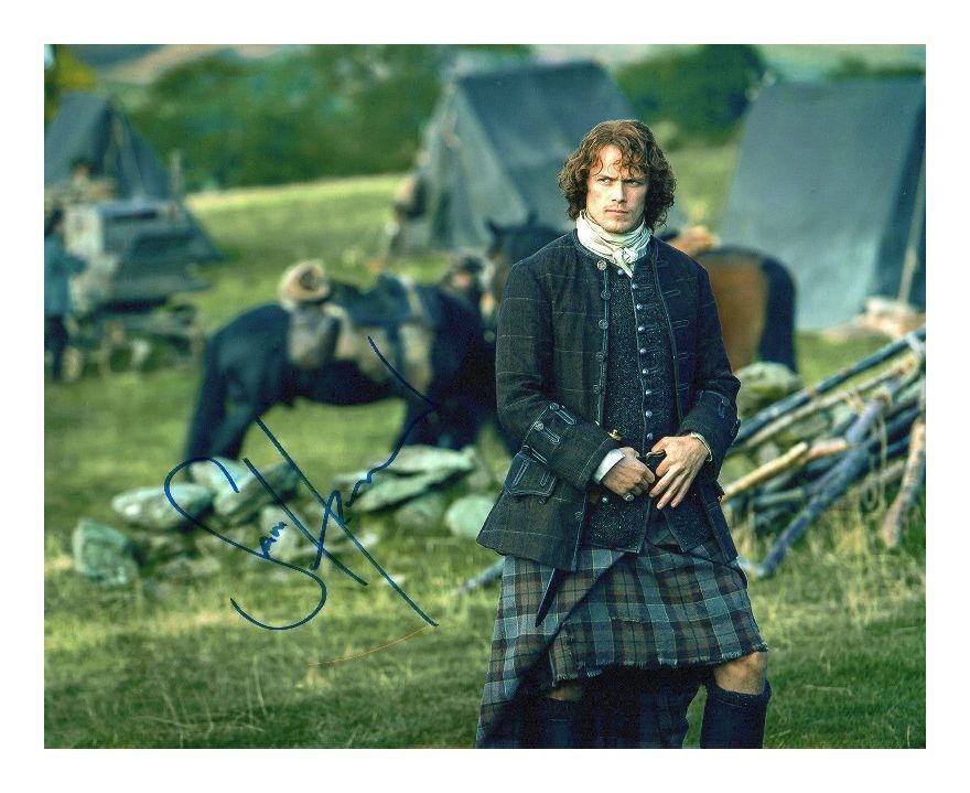 SAM HEUGHAN - OUTLANDER AUTOGRAPHED SIGNED A4 PP POSTER Photo Poster painting PRINT 3