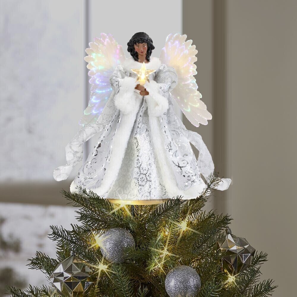 🎄Christmas The Fiber Optic Angel Tree Topper👼 [ Wish you well ]