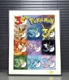 30th Anniversary Eevee Family Decorative Painting - Pokemon - H-TWO Studio