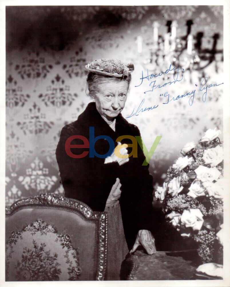 Irene Granny Ryan Beverly Hillbillies Signed 8 X 10 Photo Poster painting reprint