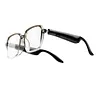 BT6.0 AI Transparent Smart Glasses 156 Languages Intelligent Translator Eyeglasses Type-C Charging HiFi Stereo Headset Glasses for Business Travel Meeting