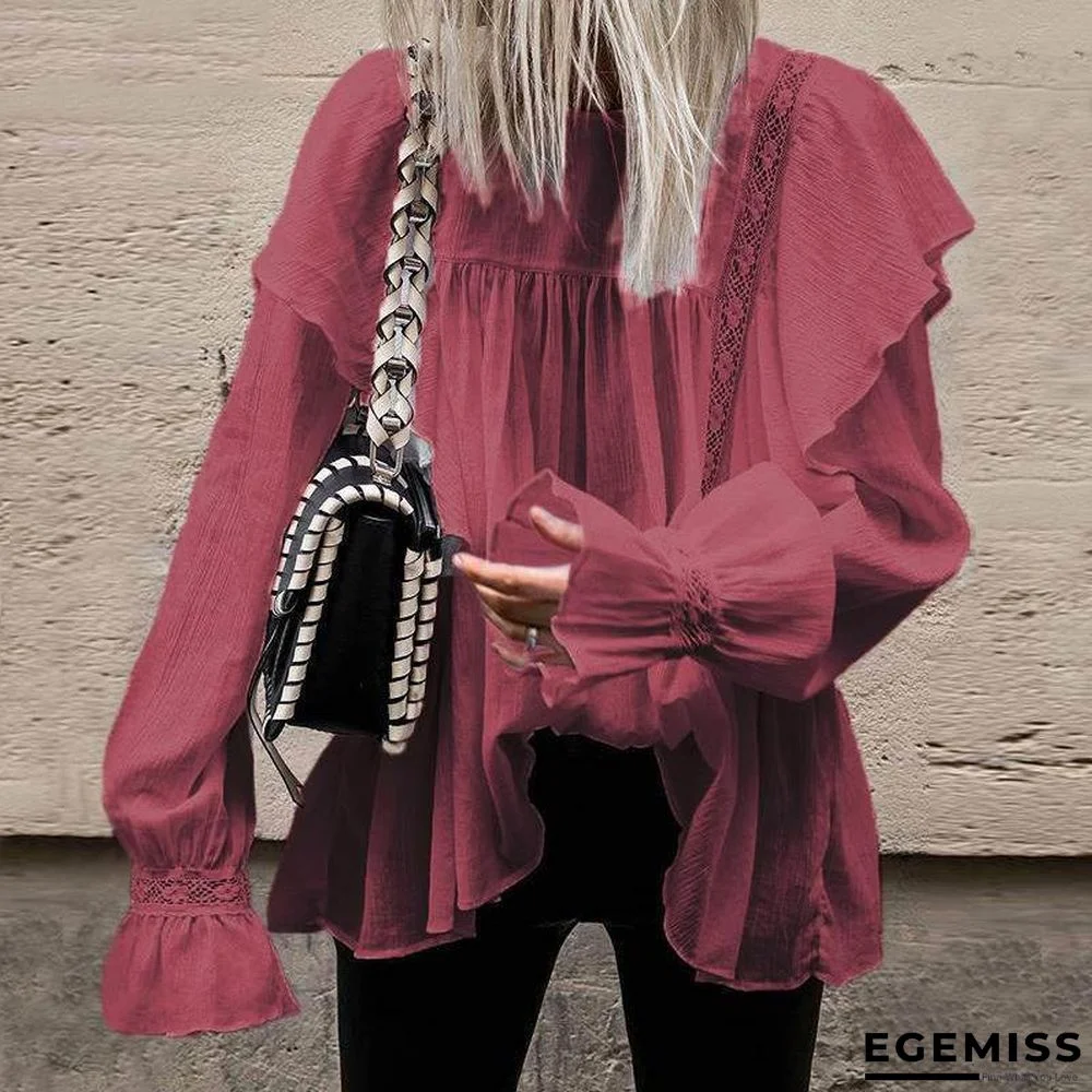 Plus Size White Cotton Tunic Beach Thin Bell Sleeve Casual Loose Oversized Blouse Tops | EGEMISS