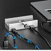 Aluminum Alloy USB3.0 Docking Station Fixing Clip Adjustable Thickness Converter Hub