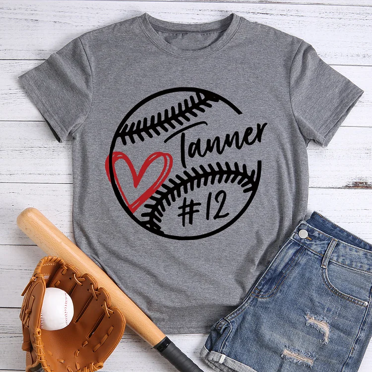 Custom name and Custom numbers baseball T-Shirt Tee -605154-Annaletters