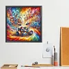 Instrument de musique color&eacute; tambour set-perceuse ronde peinture diamant-40 * 40cm