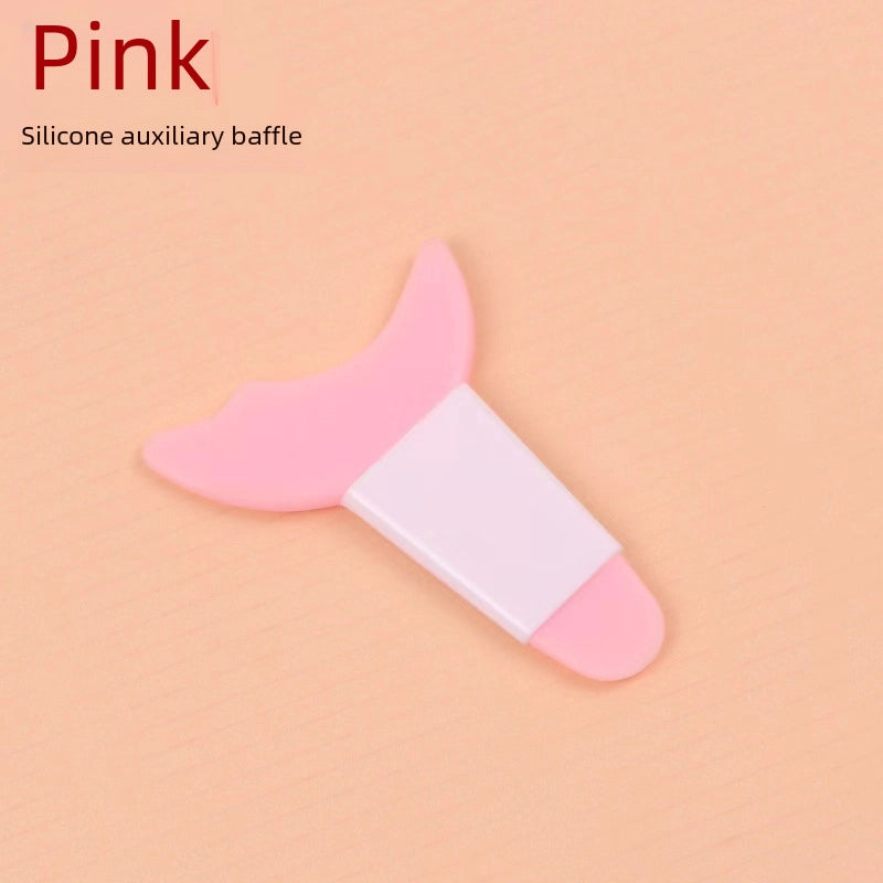 Novice Painting Eyeliner Auxiliary Baffle Crescent Silicone Eye Makeup Apply Eye Shadow Mascara Positioning Aid Beauty Tool