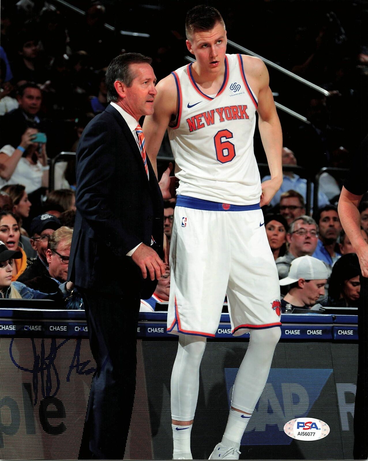 Jeff Hornacek signed 8x10 Photo Poster painting PSA/DNA New York Knicks Autographed