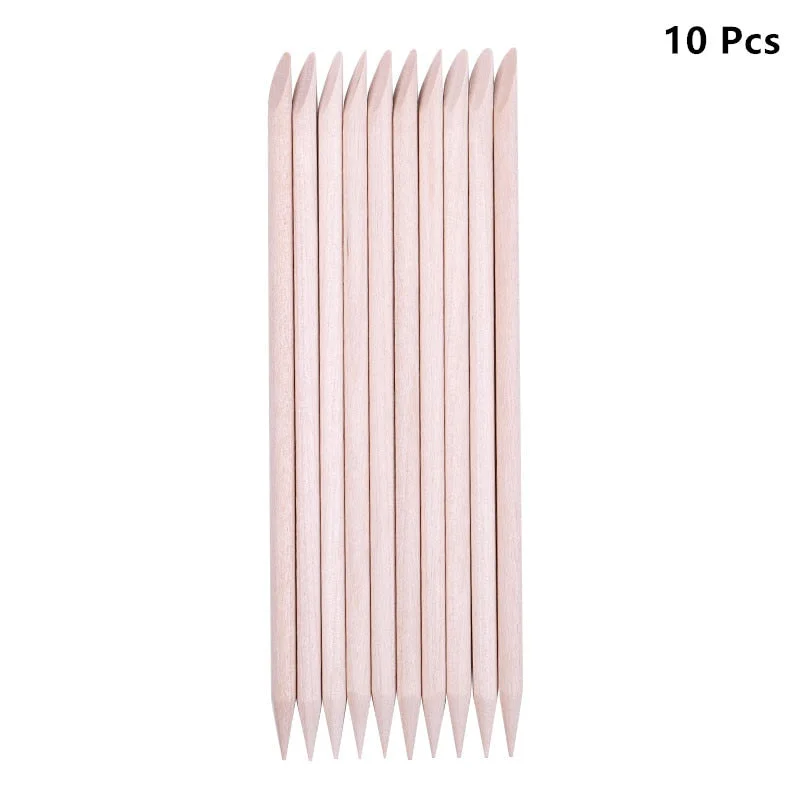 100pcs/set 50pcs/set Women Lady Double End Nail Art Wood Stick Cuticle Pusher Remover Pedicure Professional Nail Art Tool Set-Nail Inspo