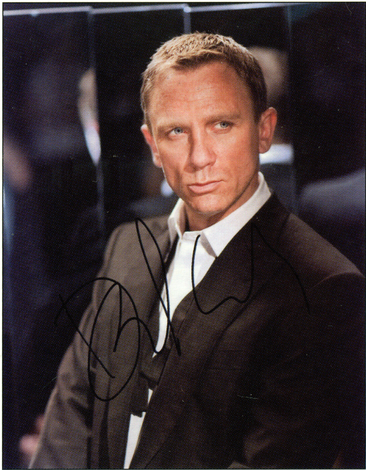 DANIEL CRAIG Signed Photo Poster paintinggraph - Film Star Actor - JAMES BOND - preprint