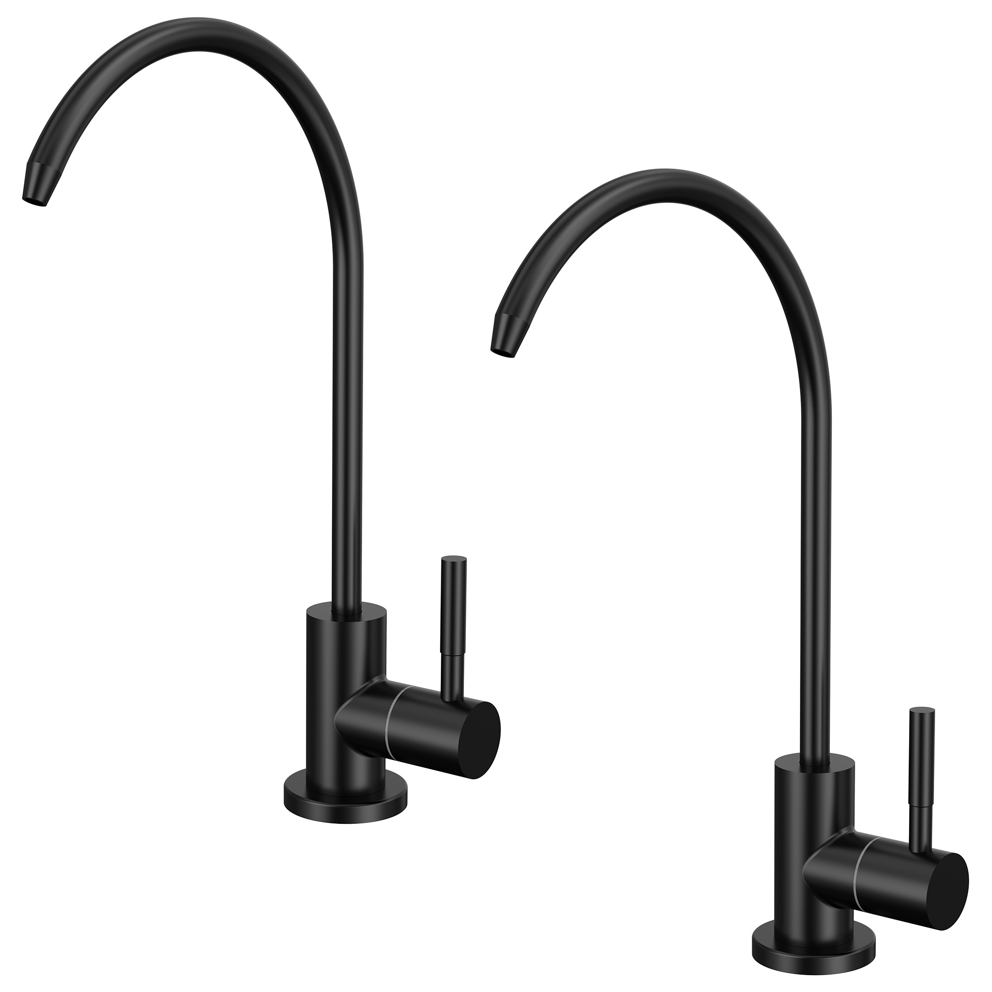 AquaPure Water Dispenser Faucet Beverage Faucet with Spot-Free in Matte Black Finish for Water Filtration Systems(2-Pack)