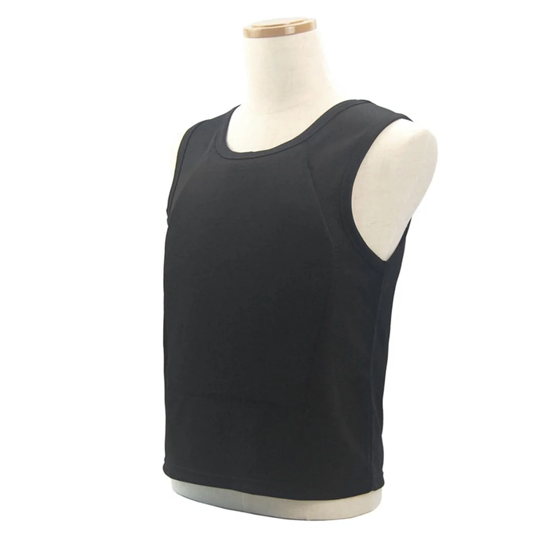 Level III+ Bulletproof Vest - Concealed Concealed Soft Anti-Bullet T Shirt Work Clothes for Personal Safety Protection