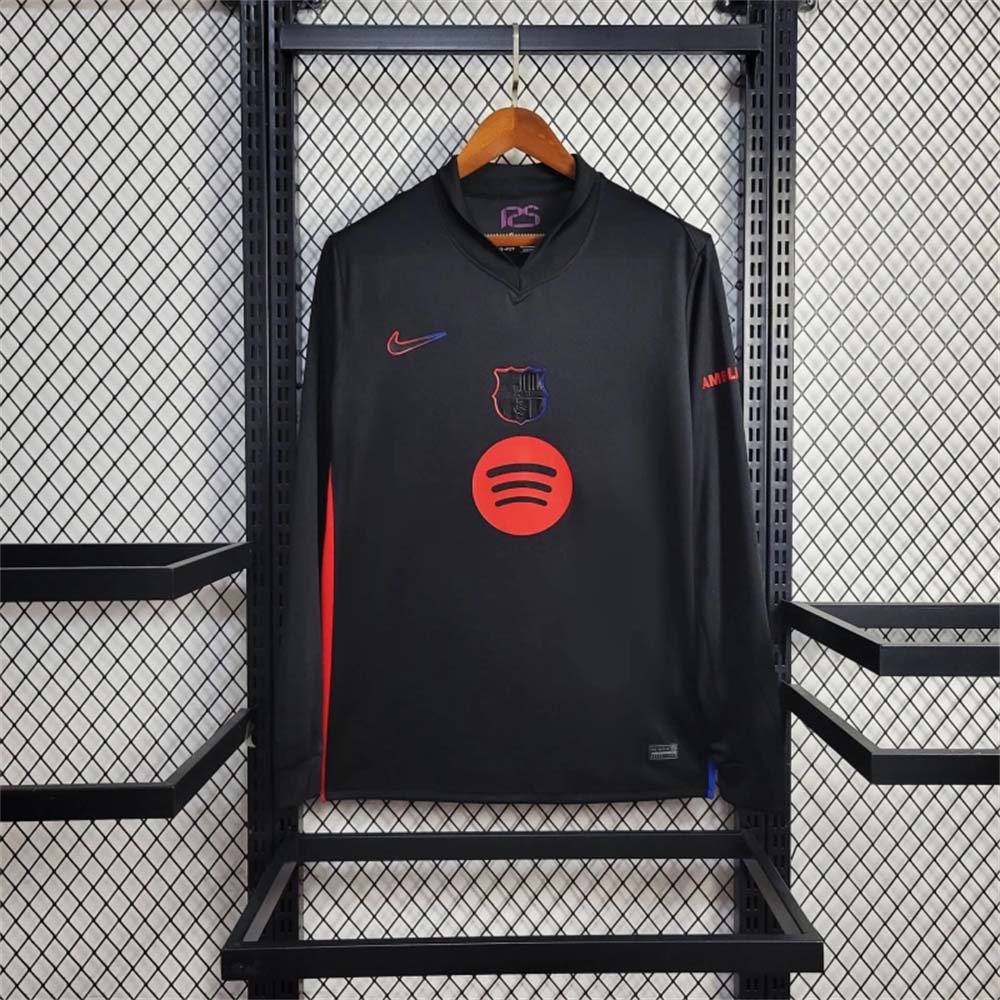 2024-2025 Long Sleeve FC Barcelona Away Football Shirt 1:1 Thai Quality- Maxi Kit