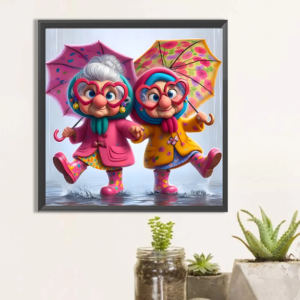 Diamond Painting - Full Round Drill - Grandma(Canvas|40*40cm)