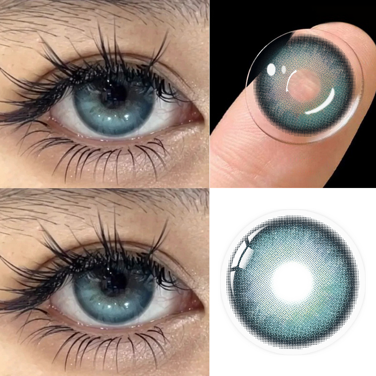 【NEW】Miracle Night Emerald Spell Blue Green Colored Contact Lenses