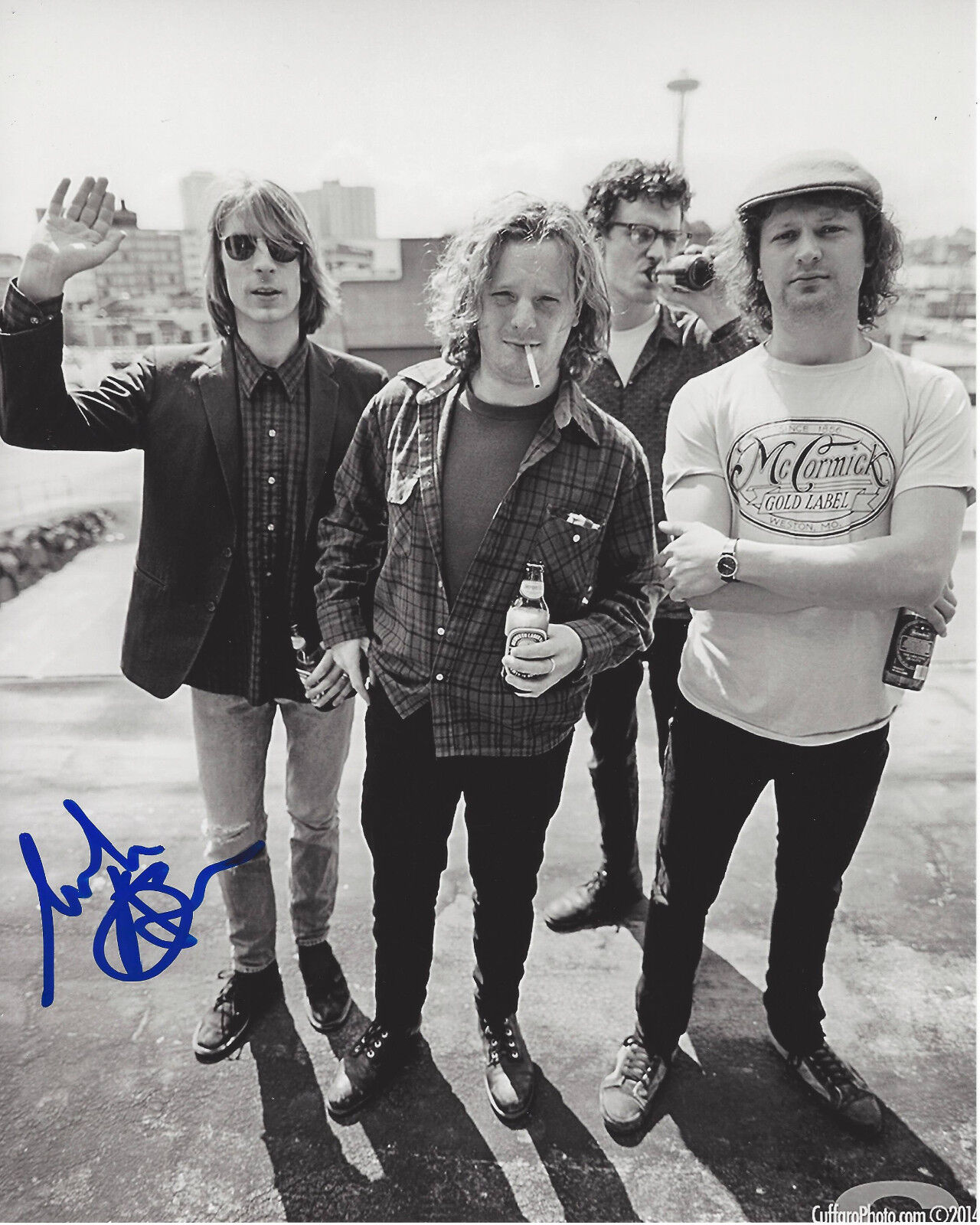 SINGER MARK ARM of MUDHONEY & GREEN RIVER SIGNED AUTHENTIC 8X10 Photo Poster painting w/COA