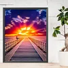 (40*50cm)DIY Round Partial AB Drill Diamond Painting - Sunset Boulevard