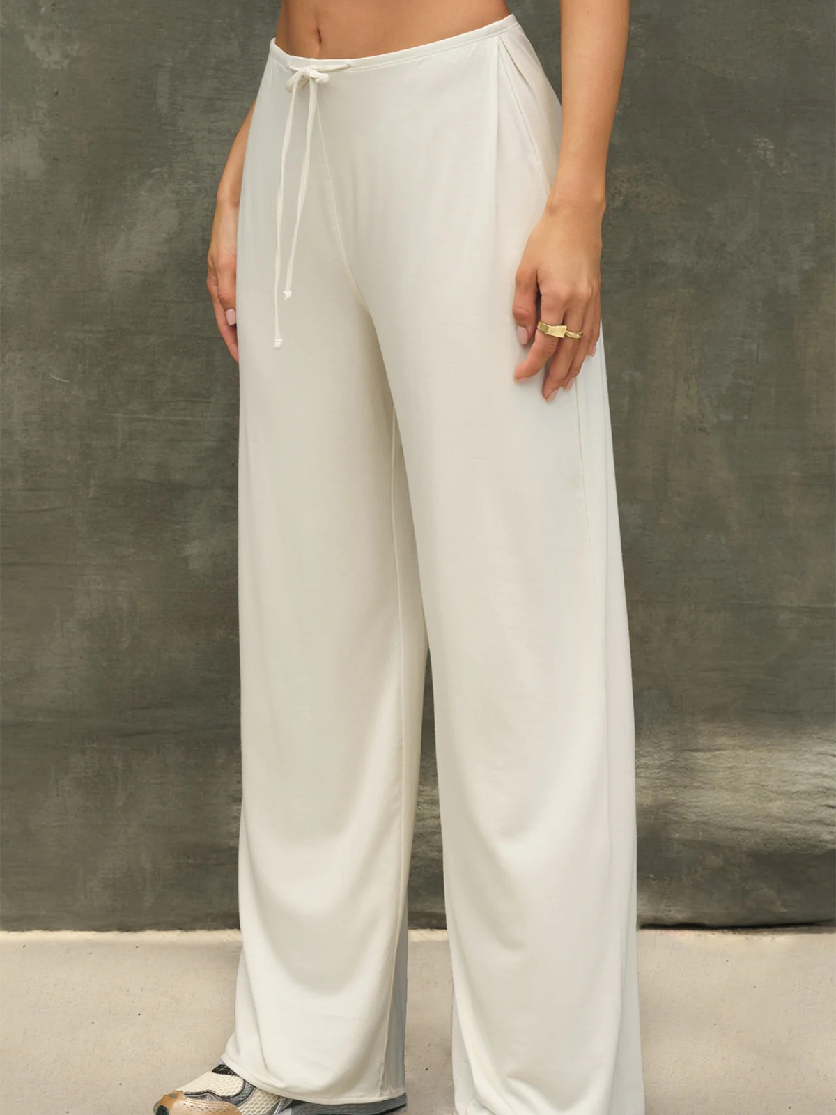 Relaxed Wide-Leg Drawstring Pants - HIGIANNA&reg;