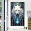 Ice Aurora Wolf - Round/Square AB Drills Diamond Painting(45x75cm)