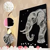 Kits d&rsquo;art en diamant en perle d&rsquo;&eacute;l&eacute;phant avec cadre 30x40cm pour la d&eacute;coration int&eacute;rieure adulte