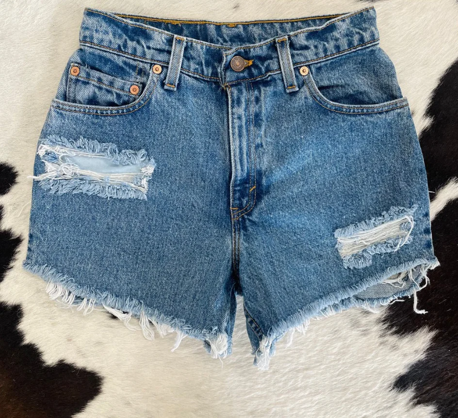 Women's 2025 Summer Ripped Straight Denim Shorts Spicy Girls Jeans