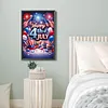 Diamond Painting -DIY Round Drill Independence Day Happy 4th of July(60*40CM)