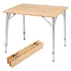 [US Local Warehouse] Adjustable Height Portable Camping Table with Carry Bag for Hiking Beach Fishing