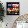 Diamond Painting -DIY Round Drill American Flag(40x40cm-Box)
