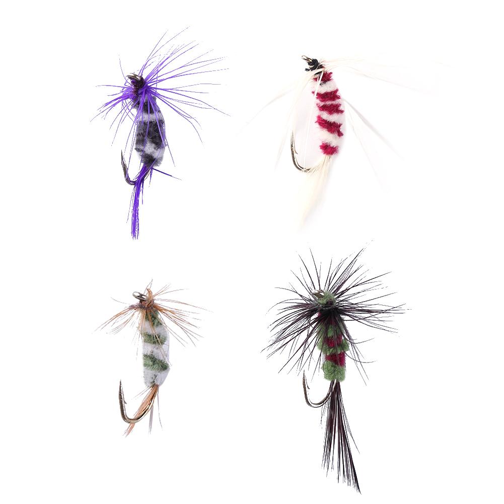 

4pcs Feather Insect Shaped Metal Fishing Lure Fishing Bait Tackle, 501 Original