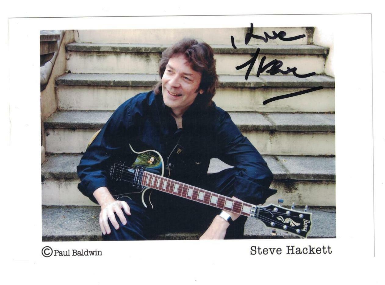 Steve Hackett Signed Autographed 4 x 6 Photo Poster painting Singer Guitarist Band Genesis A